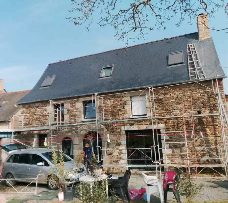 Abmaconnerie Macon A Breal Sous Montfort Renovation De Bati Ancien 02 2